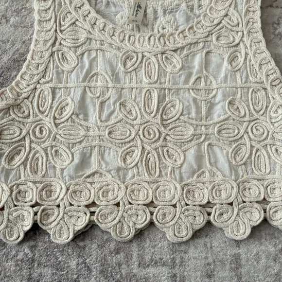 Mahina Boutique Crochet Sleeveless Crop Top O/S Small - Picture 5 of 16